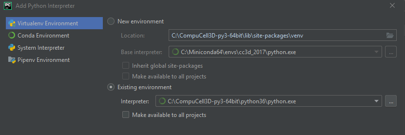 Selecting Python interpreter - done